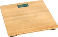 Wenko 24739100 Bambusa Elektronische Personenwaage, max. 180 kg Tragkraft, LCD-Infodisplay