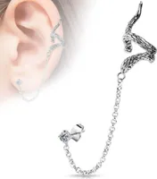 Ear Cuff Ohrstecker / Ohrklemme „Schlange“