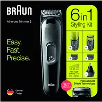 Braun MGK3220 Bodygroomer mit 6 Stylingaufsätzen