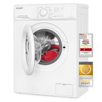 Exquisit Waschmaschine WA56110-020E | 6 kg Fassungsvermögen | Energieeffizienzklasse E | 9 Waschprogramme | Kindersicherung | Startzeitvorwahl