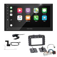 Road Angel RA-X721DAB 2-DIN Autoradio Apple CarPlay Android Auto DAB+ Bluetooth USB AUX passend für KIA Sorento III ab 2015 schwarz ohne USB Adapter