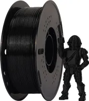 Vysokorýchlostný PETG filament pre 3D tlačiarne, 1,75 mm, hyper-tlačový filament, cievka s hmotnosťou 1 kg, presnosť 3D tlačového materiálu ±0,02 mm, pre väčšinu FDM 3D tlačiarní - čierny