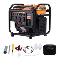 MaXpeedingrods generator prądu Inverter 3200W 4-suwowy generator benzynowy 23.5KG przenośny 2 x USB