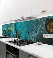 Küchenrückwand selbstklebend Acrylfarbverlauf Spritzschutz Folie - 180 x 60cm