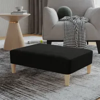 vidaXL Podnožka čierna 78x56x32 cm Látka