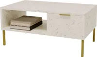 CraftPAK stabiler & moderner Couchtisch mit Stauraum und zusätzlicher Ablagefläche