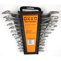 Okko 12 teiliges Maulschlüssel Schlüssel Set 6 x 7 mm - 30 x 32 mm