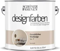 SCHÖNER WOHNEN Designfarbe Gemütliches Wollbeige 2,5 L feinmatt