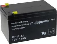 Powery Ersatzakku für Boote Modellbau Wohnmobile Hobby Camping 12V 12Ah