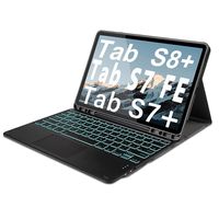 Samsung Galaxy Tab S7 FE 5G T730 T736B 12,4 palcový ochranný kryt Podsvietená Bluetooth klávesnica s magnetickým stojanom Tenký kryt