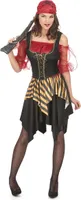 Kostium pirata korsarza dla kobiet czarno-żółto-czerwony M / L