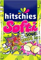 hitschies Softi Sour Brizzl Mix Kaubonbons mit Brausekern 90g