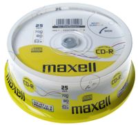 maxell CD R 80 Minuten 700 MB 52x bedruckbar 50er