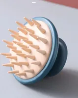Blaue Kopfhautbürste Silikon-Massagegerät zum Waschen