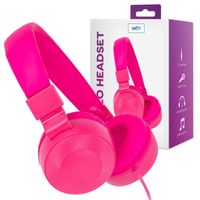 Headset rosa pink kopfhörer Kabel Kopfhörer für Mädchen, Verstellbares Stirnband, Stereo Sound