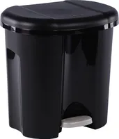 Abfalleimer 2 x 10 l DUO, Farbe:Schwarz