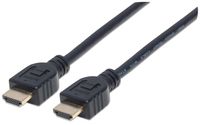 Manhattan HDMI-Kabel High Speed HDMI-Kabel mit Ethernet-Kanal, CL3- für Wandinstallationen