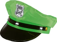 Neon Grün Polizeihut