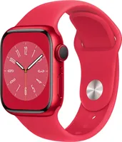 Apple Watch Series 8 41mm (A2770) Červený sportovní řemínek z hliníku Červená GPS Gut