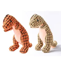 2er-Pack Robuste Dinosaurier Interaktives Hundespielzeug Quietschend Dinosaurier Plüsch Hundebiss Stäbchen