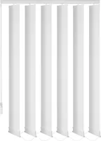 Lamellenvorhang Schiebevorhang fertiges Komplettsystem (weiss, 100x180 cm)