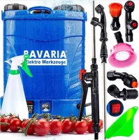 Akku Sprühgerät 16L Akku Rückensprüher Gartensprüher 12V 8Ah Satz Düsen + Gratis