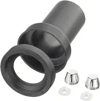 HAAS WC-Ablaufset DN 90/110, mit verchromten Deckkappen