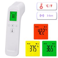 Kontaktlos Fieberthermometer Digitales Infrarot-Thermometer Objekttemperaturanzeige Hochpräzise 32 Speicherwerte