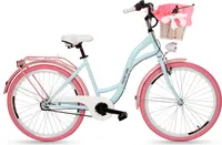 Goetze CityBike Style 26 Zoll 3 Gang Shimano Tiefeinsteiger Damen City Bike mit Korb