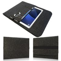Samsung Galaxy Tab A 10.1 Tasche Hülle Tablet Case Sleeve Filz dunkel Grau NAUCI
