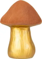 Pilz orange/gold - aus Keramik - ca. 8 x 8 x 11 cm