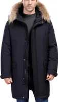 herren winterjacke,winterjacke herren,winter jacket men,winterjacke, mit 118-144g Gänsedaunen Kapuzen Parka mittellange XXXL