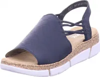 Rieker Damen Sandalette in Blau, Größe 39