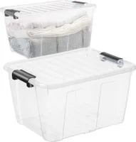 Pojemnik Z Pokrywą Do Przechowywania Home Box 30L Uniwersalny Organizer
