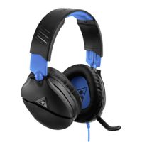 Turtle Beach Recon 70 - Słuchawki - Pałąk - Gaming - Czarne - Niebieskie - Obuuszne - Sterowanie obrotowe