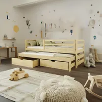 Kinderbett MIKI Doppelbett 90X200 Kiefer