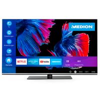 MEDION X15564 (MD 32355) 138,8 cm (55 Zoll 100 Hz) OLED UHD Fernseher (Smart-TV, 4K Ultra HD, Dolby Vision HDR, Dolby Atmos, HDMI 2.1, MEMC, Netflix, Prime Video, PVR, Bluetooth)