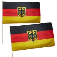 150x90cm Fahne Deutschland Schwarz-Rot-Gold Fußball 