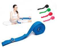 ActiveVikings Premium Yogagurt - Idealer Stretchtrainer für Yoga und Pilates - 100% Baumwolle mit hochwertigen Metallverschlüssen - Yogaband, Yoga Strap