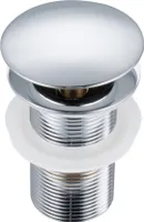 Balneo Korek Umywalkowy Mosiężny Klik Klak Chrom Bez Przelewu, 66mm, Push-Open