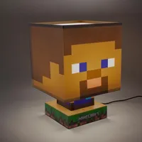 Lampa s ikonou Minecraft Steve