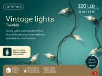 Lumineo Girlande of LED-Leuchten 493270 Vintage Indoor 11,2 m
