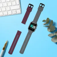 kwmobile 2x Sportarmband kompatibel mit Willful Fitnesstracker / Smartwatch Armband - Fitnesstracker Band Set aus TPU Silikon