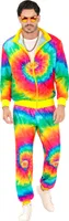 80er Jahre Batik Trainingsanzug Gr. S-XXL – Uni - Rainbow L - 175-180cm