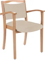 Hüftstuhl / Seniorenstuhl mit Armlehnen Alexander Blieskastel Armlehnenstuhl Pflegestuhl CleanStoff Sensa Creme