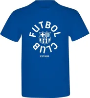 Barcelona FC - Tričko "Fut Bol Club" pre mužov/dámy Unisex BS4389 (XL) (Blue)
