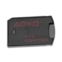 vhbw SD Kartenadapter kompatibel mit PlayStation Vita 2000, 1000 Spielekonsole - SD Speicherkarten Konverter Schwarz