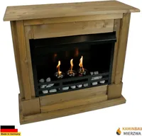 Ethanol und Gelkamin Kamin Modell Rafael Premium Eiche