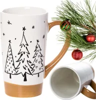 Becher Weihnachtsbecher 15,5 Cm Weihnachten Weihnachtsbaum Keramik 1