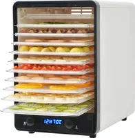 vidaXL Dörrgerät mit 10 Ablagen 550 W Weiß